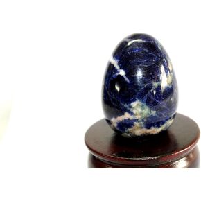Jet Superb Lepidolite Gemstone Egg Free Booklet Crystal Therapy Bonded Sphere Magic Easter Fortune Teller Himalayan Rock Crystal Stone Genuine Beautiful (Lepidolite) in Kuwait