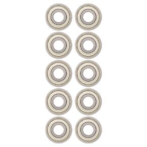 12mmx32mm Deep Groove Ball Bearings, 10Pcs 6201z Bearing Steel Deep Groove Ball Bearing Used in Gearboxes, Instrumentation, Motors, Household Appliances