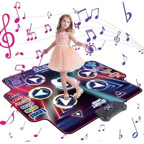 Kids Play Mats Kids Area Rug Non Skid Dance Mat for Girls Boys Music Kid Play Mat Dance Mats Carpet for Christmas Holiday