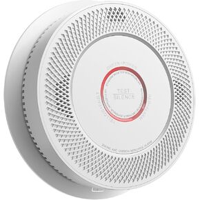 SITERWELL Smoke and Carbon Monoxide Detector 10-Year Battery, Wireless Interconnected Smoke Alarm Carbon Monoxide Detector with Dual Language Voice Alerts for Home and Babyroom, 4 Pack