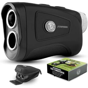 Pro Tour Golf Rangefinder with Slope (Black) - Range Finder Golf with Ultra-Strength Magnet - Laser Rangefinder w/Slope Technology & Flag Pole Lock Vibration - Golf Range Finder