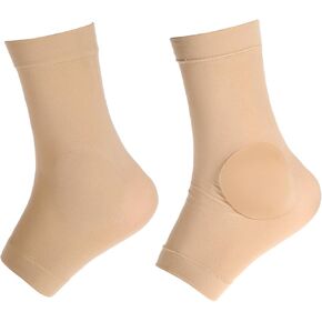 Paded Skate Ankle Protector Ankle Gel Discs Cushion Pads, Ice Skating Boots Ankle Guards Ankle Gel Sleeve for Skating Riding Ski Ankle Protection Universal Size (Skating Ankle Pads Sleeve)