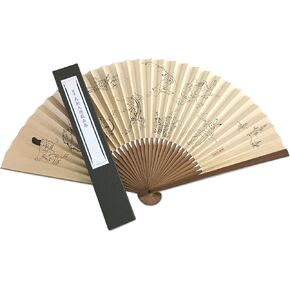 ＪＡＰＡＮ＼ＭＵＳＥＵＭ, مراوح Sensu Uchiwa اليابانية القابلة للطي، مراوح يدوية قابلة للطي | فن واشي الخيزران العتيق مصنوع يدويًا بنسبة 100%