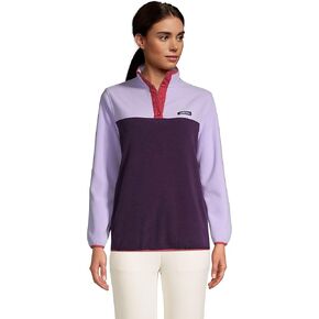 Lands' End Women's Heritage Fleece Snap Neck Pullover