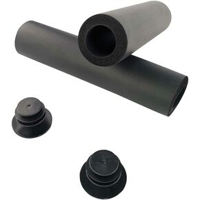 1Pair Black Bike Handlebar Grips, Soft Foam Silicone Sponge Handle Bar Grips,Mountain Bike Sponge Handle Set,Handlebar Cover Bike Bicycle,Riding Equipment Headsets StemsParts and Components