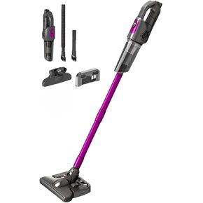 Handheld Cordless Vacuum Cleaner with Crevice Tool and Accessories, Purple