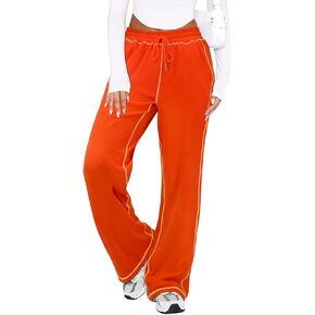 Wide Track Pants Women - Wide Leg Drawstring Lounge Pants Sweatpants Women Pajama Pants Joggers with Pockets