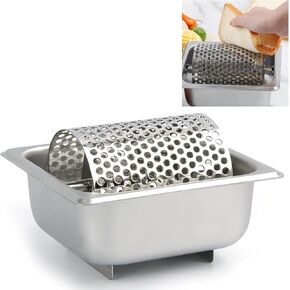 Butter Wheel, 18/8 Stainless Steel Butter Roller Butter Spreader, Large Capacity Butter Wheel for Griddle Spreads Butter Evenly, Avoid Wasting Butter for Picnics Family Indoor/Outdoor Use