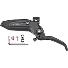 SRAM Level Silver Stealth Disc Brake Lever Assembly - Aluminum Lever Blade, Black/Silver, C1
