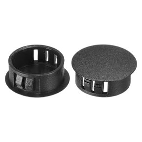 PATIKIL Hole Plugs Plastic, 100 Pcs 16mm(5/8") Screw Bumper Hole Plug Flush Snap Type Round Hole Cover Caps for Round Holes Cabinet Furniture Kitchen, White