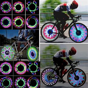 Generic Bike Wheel Lights,Ultra Bright Waterproof Lights for Night Riding LED Bike Wheel Lights,Bicycle Spoke Tire Light Bicycle Accessories,Bicycle Rim Lights for Mountain Bike/Road Bikes/Bike 2pcs