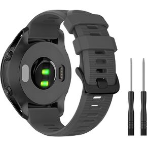 Band Compatible with Garmin Forerunner 945 / Forerunner 935 Watch Bands, Soft Silicone Sports Garmin Forerunner 945 / Forerunner 935 Smartwatch (Black)