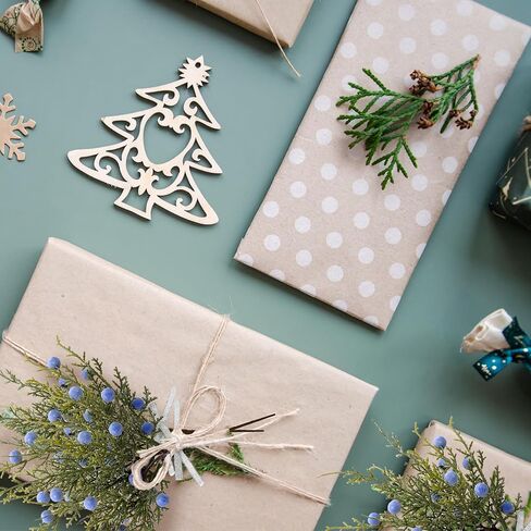 Lyrow 15 جهاز كمبيوتر شخصى من أوراق الصنوبر الاصطناعية فروع مع التوت العرعر الاصطناعي رذاذ الأرز الأخضر أغصان الصنوبر ينبع اختيار للحرف اليدوية DIY إكليل عيد الميلاد إكليل وديكورات الشتاء الداخلية والخارجية in Kuwait