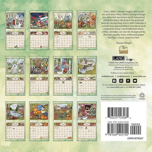 LANG Bountiful Blessings™ 2025 تقويم حائط صغير (25991079267) in Saudi Arabia