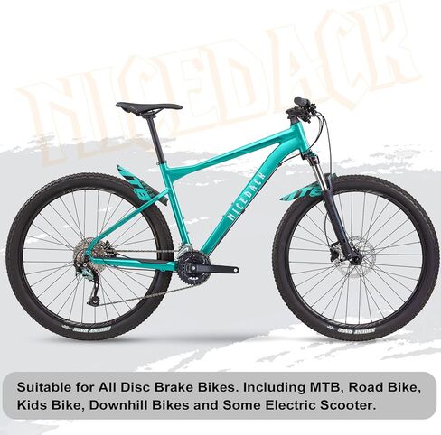 NICEDACK Mudguards Mountain Bike, 2 Pieces Mudguard Fit 20-29 Inch MTB Mudguard Front and Rear Compatible Bicycle Splash Guard (Red) in Kuwait