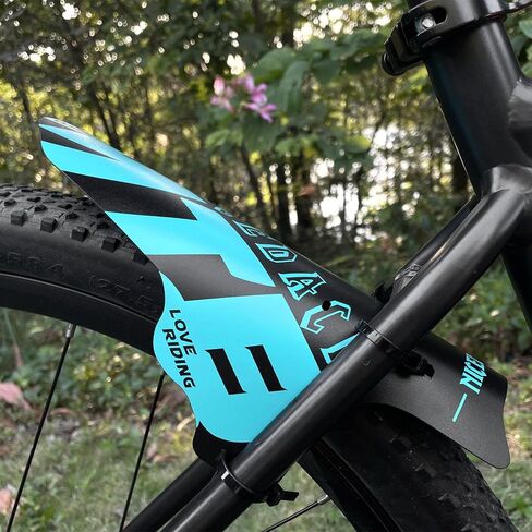 NICEDACK Mudguards Mountain Bike, 2 Pieces Mudguard Fit 20-29 Inch MTB Mudguard Front and Rear Compatible Bicycle Splash Guard (Red) in Kuwait