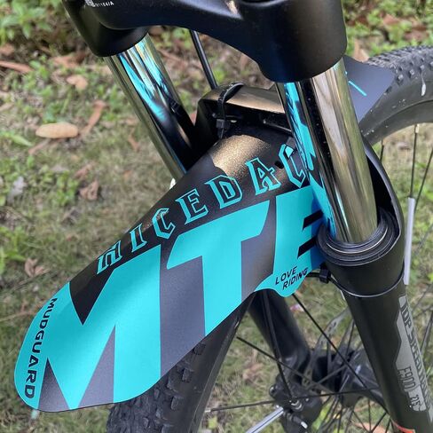 NICEDACK Mudguards Mountain Bike, 2 Pieces Mudguard Fit 20-29 Inch MTB Mudguard Front and Rear Compatible Bicycle Splash Guard (Red) in Kuwait