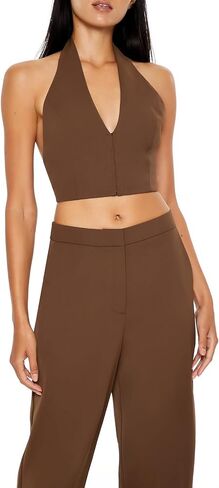 Forever 21 Women's Halter Crop Top & Pants Set in Saudi Arabia