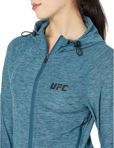 UFC Long Sleeve Full Zip Hooded Jacket for Women – Blended Polyester – Raglan Sleeves – Front Zipper Closure in Kuwait