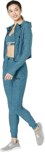 UFC Long Sleeve Full Zip Hooded Jacket for Women – Blended Polyester – Raglan Sleeves – Front Zipper Closure in Kuwait