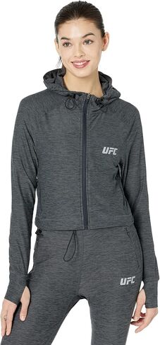 سترة UFC بغطاء للرأس وأكمام طويلة وسحاب كامل للنساء – بوليستر مخلوط – أكمام راجلان – إغلاق بسحاب أمامي in Saudi Arabia