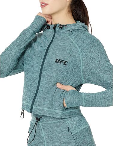 سترة UFC بغطاء للرأس وأكمام طويلة وسحاب كامل للنساء – بوليستر مخلوط – أكمام راجلان – إغلاق بسحاب أمامي in Saudi Arabia