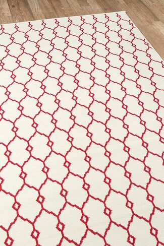 Momeni Rugs , Baja Collection Contemporary Indoor & Outdoor Area Rug, Easy to Clean, UV protected & Fade Resistant, 1'8" x 3'7", Ivory in Saudi Arabia