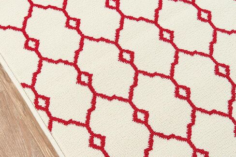 Momeni Rugs , Baja Collection Contemporary Indoor & Outdoor Area Rug, Easy to Clean, UV protected & Fade Resistant, 1'8" x 3'7", Ivory in Saudi Arabia