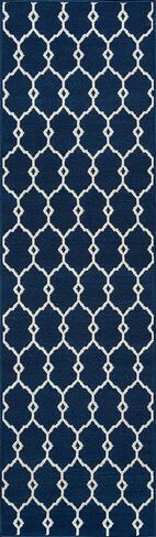 Momeni Rugs , Baja Collection Contemporary Indoor & Outdoor Area Rug, Easy to Clean, UV protected & Fade Resistant, 1'8" x 3'7", Ivory in Saudi Arabia