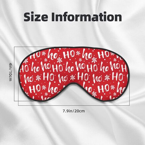 Sleep Eye Mask Hohoho Santa Claus Laugh Sleep Mask for Women Men Comfortable Eye Mask with Adjustable Strap Soft Eye Cover Blindfold for Travel Yoga Nap Shift Work in Saudi Arabia