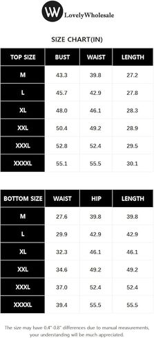 طقم تي شيرت نسائي من LovelyWholesale مقاس كبير مكون من قطعتين وأكمام قصيرة مع طقم سراويل in Kuwait