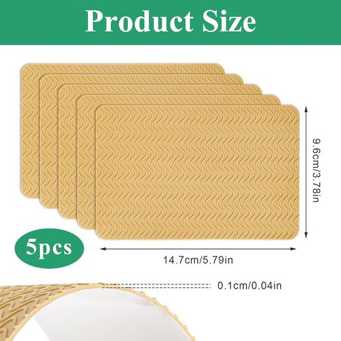 Non Slip Shoe Pads 5Pcs Shoe Grips on Bottom of Shoes Shoe Sole Protectors Anti Slip Shoe Gummies for High Heels in Saudi Arabia