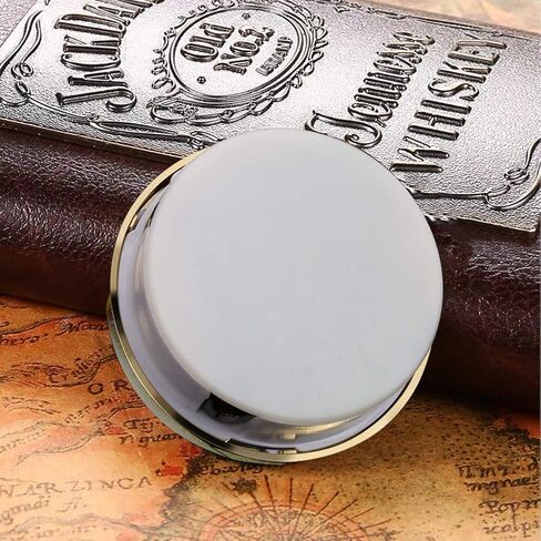 ساعة كوارتز صغيرة من HILLHOME إدراج 3-1/8 بوصة (80 مم) حركة كوارتز دائرية ساعة مصغرة بقرص أبيض وأرقام عربية مزخرفة بالذهب، تناسب فتحة قطر 3.0 بوصة (76 مم) in Kuwait