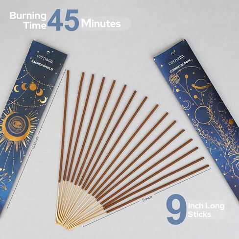 Carnatia's Starry Spell Incense Collection - Pack of 6 | Enchanting Aromas | Organic & Slow-Burning | 120 Premium Sticks to Ignite Your Imagination! in Saudi Arabia