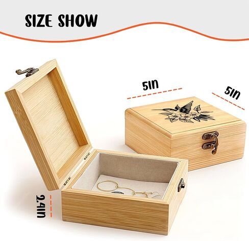 Hummingbird Trinket Keepsake Decorative Jewelry Box, Hummingbird Gifts For Women, Hummingbird Lovers Themed Decor, Home Room Ring Earrings Necklace Organizer Holder Vintage Wooden Box! in Kuwait