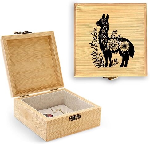 Hummingbird Trinket Keepsake Decorative Jewelry Box, Hummingbird Gifts For Women, Hummingbird Lovers Themed Decor, Home Room Ring Earrings Necklace Organizer Holder Vintage Wooden Box! in Kuwait