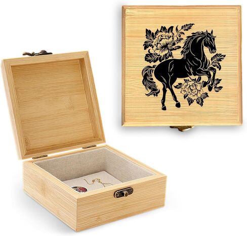 Hummingbird Trinket Keepsake Decorative Jewelry Box, Hummingbird Gifts For Women, Hummingbird Lovers Themed Decor, Home Room Ring Earrings Necklace Organizer Holder Vintage Wooden Box! in Kuwait