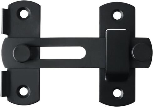 Alise Flip Latch Gate Latch,4inch Stainless Steel barn Door Lock,Anti-Theft Lock,Safety Door Lock for Wooden Fence,Matte Black Finish,MK001 in Saudi Arabia