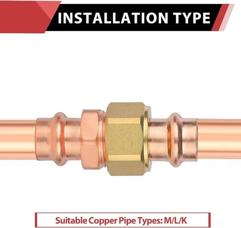 EFIELD 3/4-Inch Copper Press Union, Press X Press For Copper Pipe Connection (3/4-inch) in Saudi Arabia