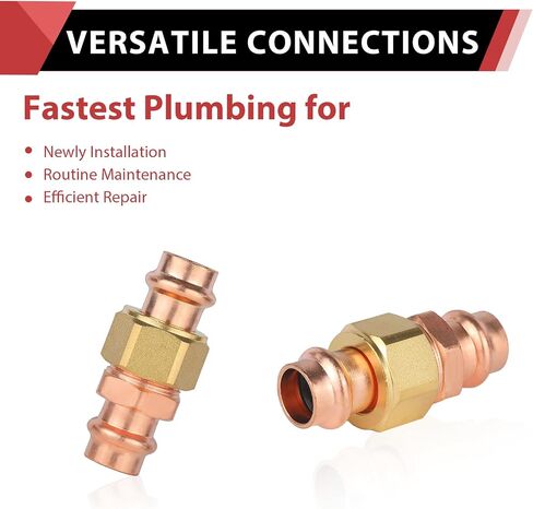 EFIELD 3/4-Inch Copper Press Union, Press X Press For Copper Pipe Connection (3/4-inch) in Saudi Arabia