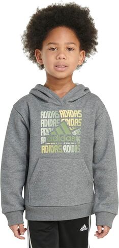 adidas Boys' Long Sleeve Fleece Pullover Hoodie, Black with Red Liquid Camo, X-Large in Saudi Arabia