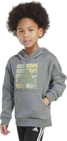 adidas Boys' Long Sleeve Fleece Pullover Hoodie, Black with Red Liquid Camo, X-Large in Saudi Arabia