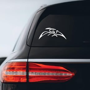 Tribal Jesus Sticker Decal Notebook Car Laptop 8" x 3" (White)