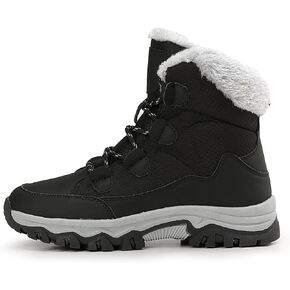 Women'S Winter Waterproof Walking Snow Booties Casual Lace-Up Warm Fur Lined comfortable Ankle Boots Outdoor Anti-Slip Lightweight Hiking Mid Calf Footwear