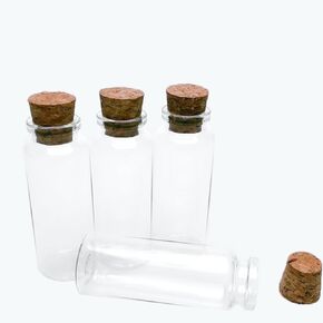 15pcs 40ml Small Bottles with Cork,Mini Cork Bottles,Witchcraft Decor.