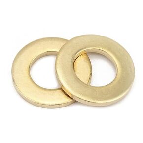 M3 Brass Flat Washer, Pack of 100