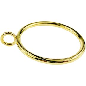 24 Pcs Gold Solid Curtain Rings, 1.5 inch Diameter, Gold Finish