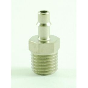 125NP-21-SB 1/8" ID 1/16" NPT ذكر خرطوم بارب واحد/موصل تركيب الأنابيب، مطلي بالنيكل (عبوة من 10) in Kuwait