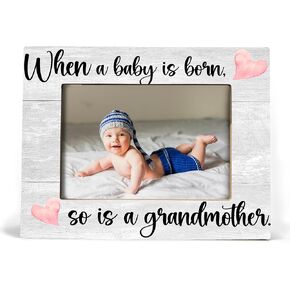 Grandmother Gifts, Grandma Frame, First Time Grandma Gifts, When a Baby is Born So is a Grandmather, Picture Frame, New Grandma Gifts First Time 2024, Photo Frame 8X10