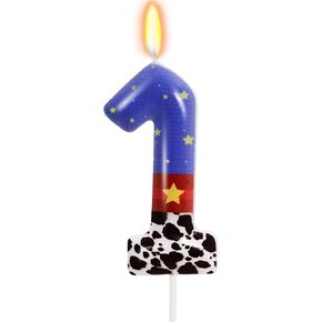 Toy Themed Cartoon Story Birthday Number 2 Candle Cartoon Birthday Cake Topper Two Infinity and Beyond Birthday Decorations Astronaut Robot Toy Cartoon Birthday Party Supplies (Number 2)